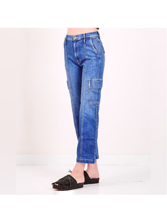 MOTHER Denim - Mother The Rambler High Rise Cargo Straight Ankle Jeans Size 26